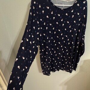 Women's long-sleeve "snowman" tunic